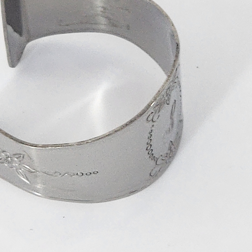 Customcraft Stainless Monogrammed Napkin Ring Set Of 6 Initial S Dining Decor - Picture 5 of 9